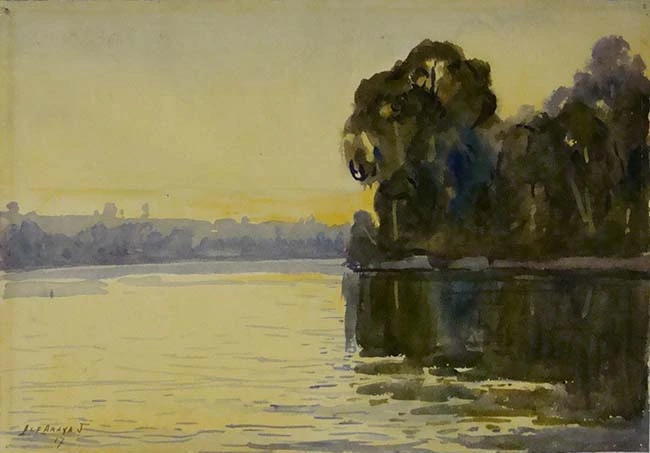 1893-Alfredo Araya Jacobson - Paesaggio